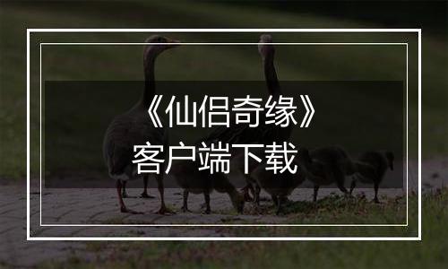 《仙侣奇缘》客户端下载