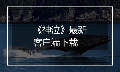 《神泣》最新客户端下载