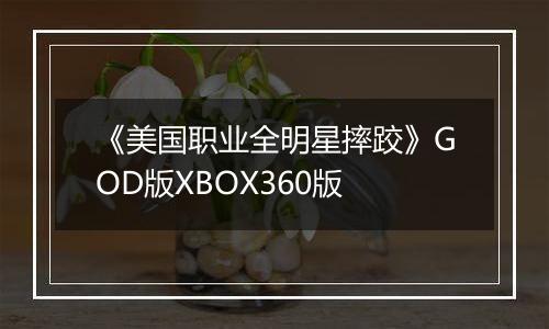 《美国职业全明星摔跤》GOD版XBOX360版
