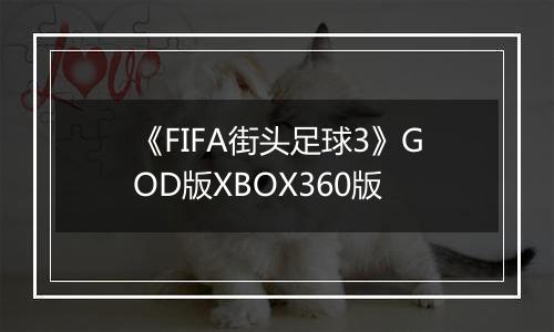 《FIFA街头足球3》GOD版XBOX360版
