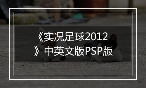 《实况足球2012》中英文版PSP版