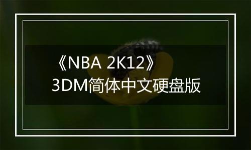 《NBA 2K12》3DM简体中文硬盘版