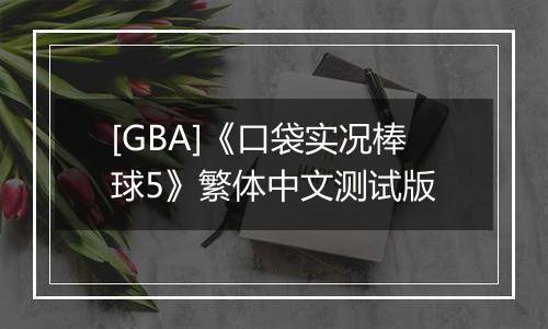 [GBA]《口袋实况棒球5》繁体中文测试版