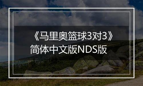 《马里奥篮球3对3》简体中文版NDS版