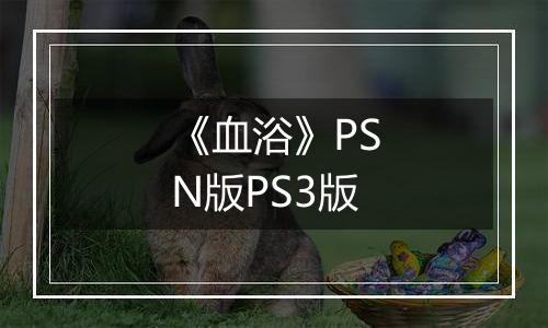 《血浴》PSN版PS3版
