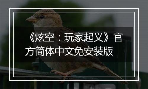 《炫空：玩家起义》官方简体中文免安装版