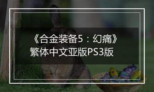 《合金装备5：幻痛》 繁体中文亚版PS3版