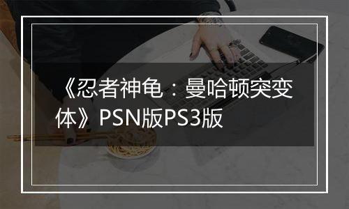 《忍者神龟：曼哈顿突变体》PSN版PS3版