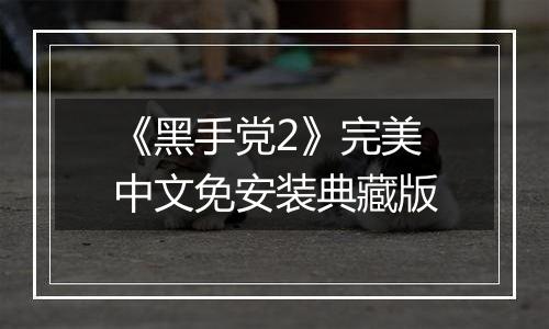 《黑手党2》完美中文免安装典藏版