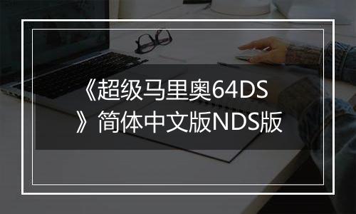 《超级马里奥64DS》简体中文版NDS版