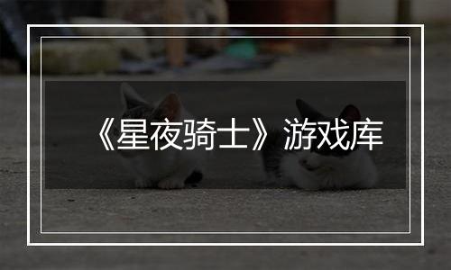 《星夜骑士》游戏库