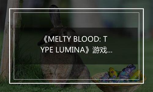 《MELTY BLOOD: TYPE LUMINA》游戏库