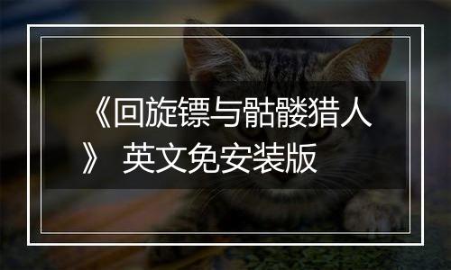 《回旋镖与骷髅猎人》 英文免安装版