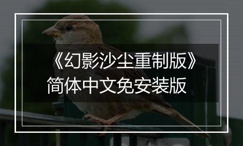 《幻影沙尘重制版》简体中文免安装版