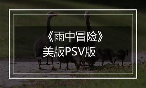 《雨中冒险》美版PSV版