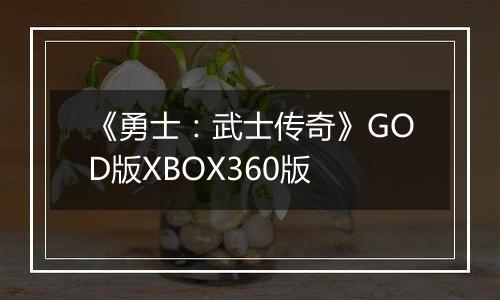 《勇士：武士传奇》GOD版XBOX360版