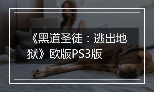 《黑道圣徒：逃出地狱》欧版PS3版