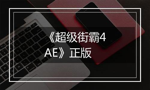 《超级街霸4AE》正版