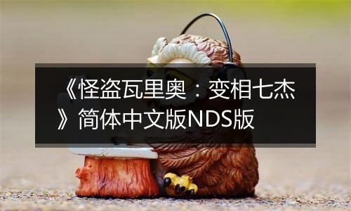 《怪盗瓦里奥：变相七杰》简体中文版NDS版