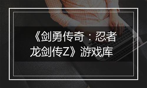 《剑勇传奇：忍者龙剑传Z》游戏库