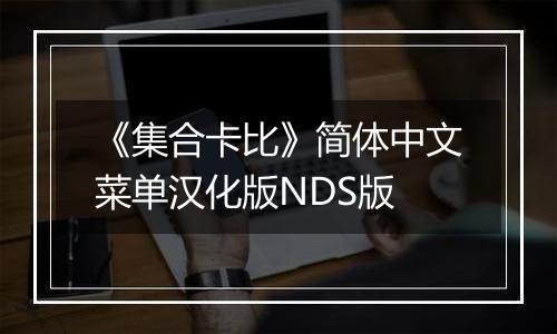 《集合卡比》简体中文菜单汉化版NDS版