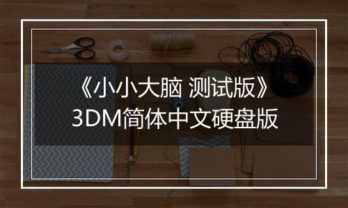 《小小大脑 测试版》3DM简体中文硬盘版