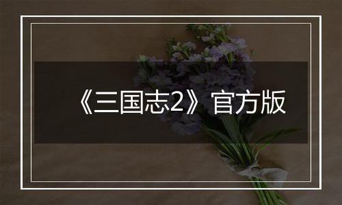 《三国志2》官方版