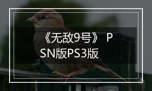 《无敌9号》 PSN版PS3版