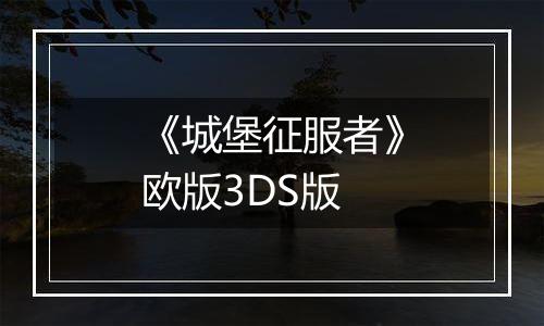 《城堡征服者》欧版3DS版