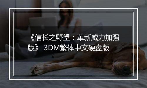 《信长之野望：革新威力加强版》 3DM繁体中文硬盘版