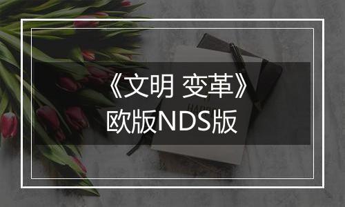 《文明 变革》 欧版NDS版