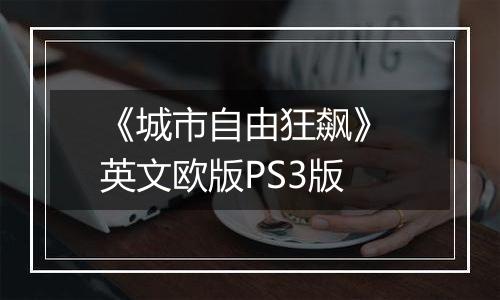 《城市自由狂飙》 英文欧版PS3版