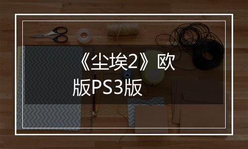 《尘埃2》欧版PS3版