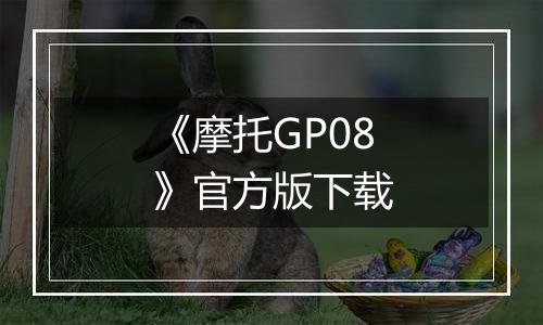 《摩托GP08》官方版下载