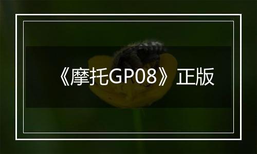 《摩托GP08》正版