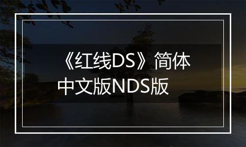 《红线DS》简体中文版NDS版