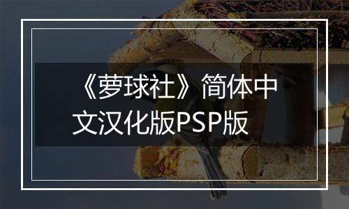《萝球社》简体中文汉化版PSP版