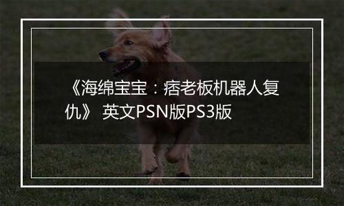 《海绵宝宝：痞老板机器人复仇》 英文PSN版PS3版
