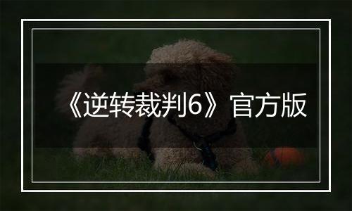 《逆转裁判6》官方版