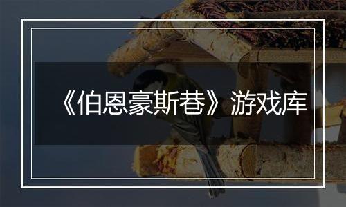 《伯恩豪斯巷》游戏库