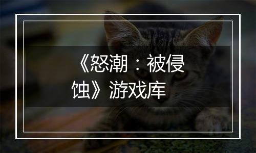 《怒潮：被侵蚀》游戏库