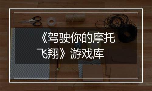 《驾驶你的摩托飞翔》游戏库