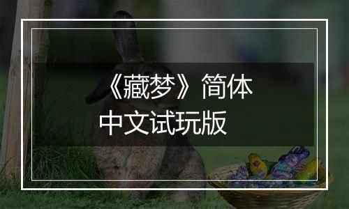 《藏梦》简体中文试玩版