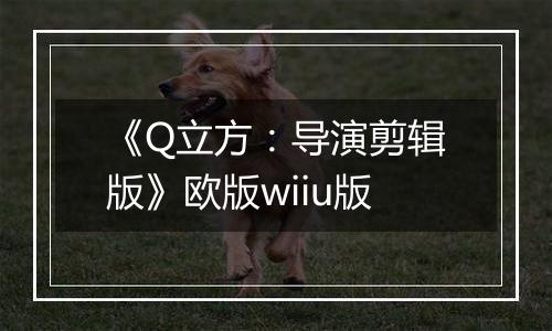 《Q立方：导演剪辑版》欧版wiiu版