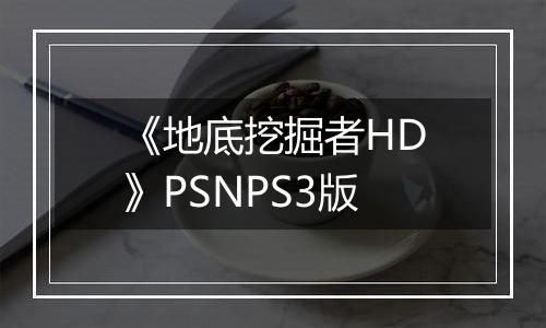 《地底挖掘者HD》PSNPS3版