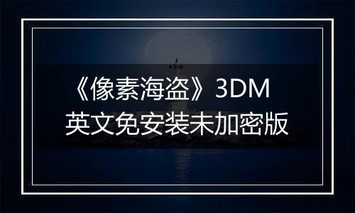 《像素海盗》3DM英文免安装未加密版
