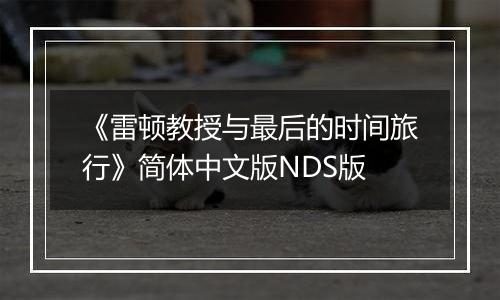 《雷顿教授与最后的时间旅行》简体中文版NDS版