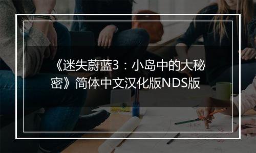 《迷失蔚蓝3：小岛中的大秘密》简体中文汉化版NDS版