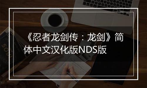 《忍者龙剑传：龙剑》简体中文汉化版NDS版