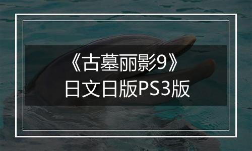 《古墓丽影9》 日文日版PS3版